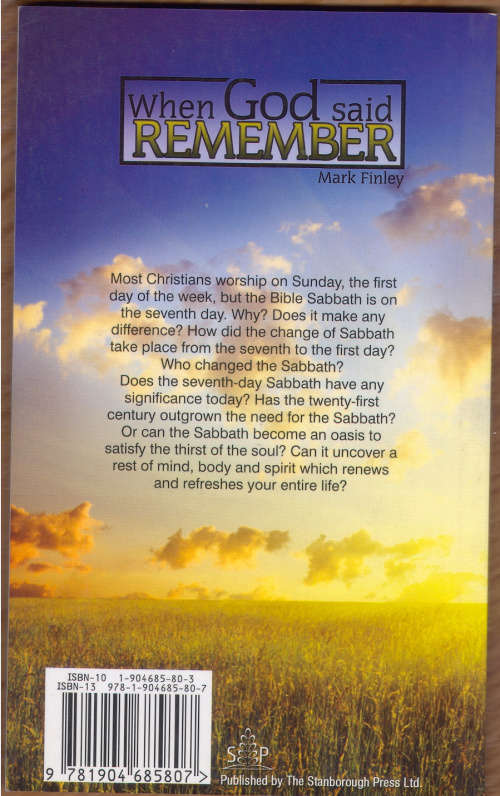WHEN GOD SAID REMEMBER - MARK FINLEY