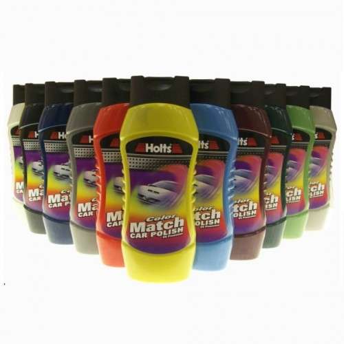 Holts Colour Match Car Polish - 4 Assorted Colours