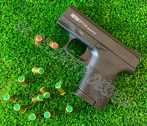 Retay P114 Blank Gun (incl 10 Blank and 2 Pepper Rounds + Holster)