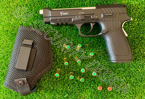 Kuzey F92 Blank Gun with 10 Blanks, 2 Peppers and Holster