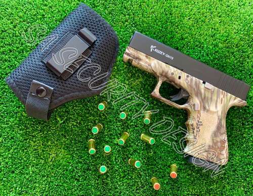 Kuzey GN19 Blank Gun Camo (incl 10 Blank and 2 Pepper Rounds + Holster)