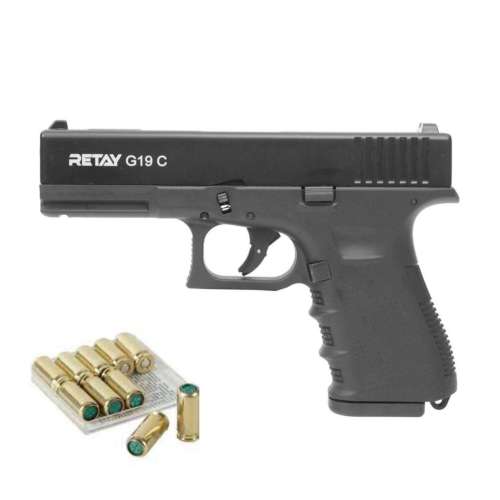 RETAY G19 C blank gun incl 10 blank rounds