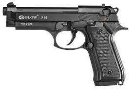 Blow F92 Blank Gun Black with 25 Blanks and holster