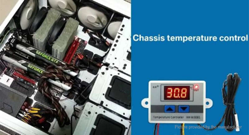 Digital Display LED Temperature Controller With Thermostat Control Switch Probe