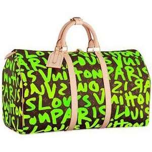 LUXURY LOUIS VUITTON GRAFITTI OVERNIGHT DUFFEL BAG