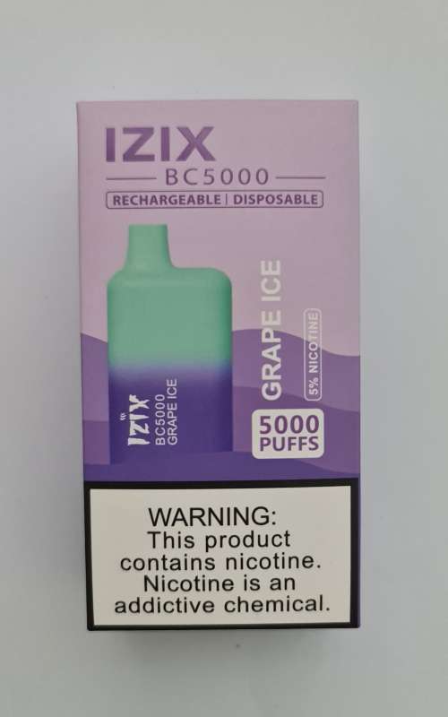 IZIX BC5000 Electronic Rechargable Vape - Grape Ice