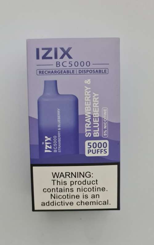 IZIX BC5000 Electronic Rechargable Vape - Strawberry & Blueberry