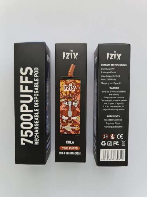 IZIX 7500 Puffs Electronic Rechargable Vape - Cola