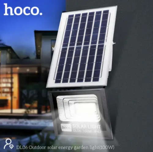 Hoco 100 watt Solar LED Floodlight with Solar Panel