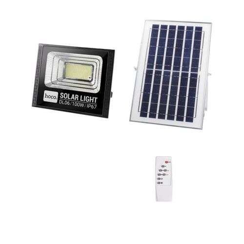 Hoco 100 watt Solar LED Floodlight with Solar Panel