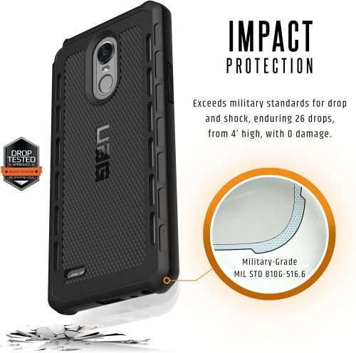 UAG LG Stylo 3/Stylus 3 Outback Rugged Military Drop Tested Case - Black