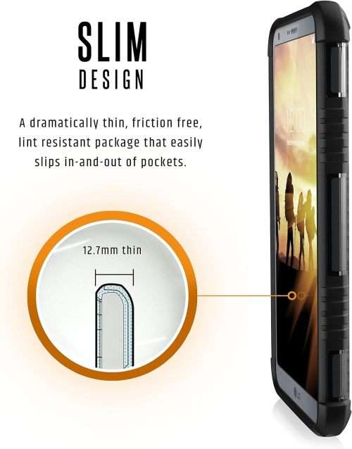CLEARANCE SALE! UAG LG G6 Plasma Feather-Light Rugged [Ash] Military Drop Tested Phone Case