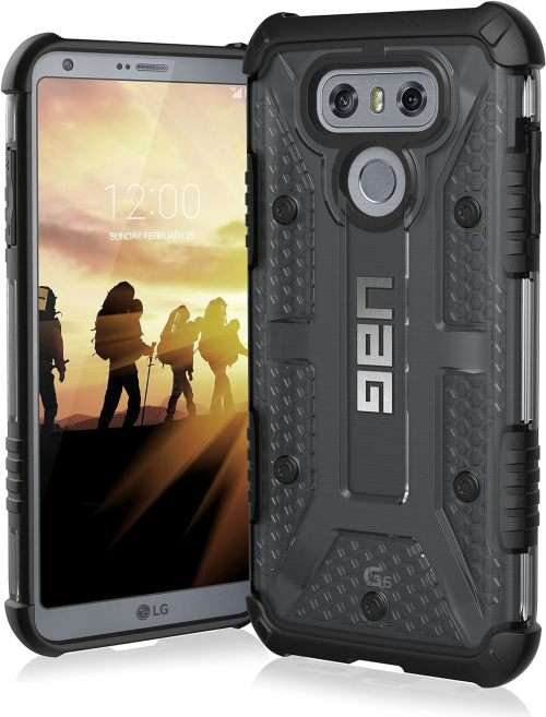 CLEARANCE SALE! UAG LG G6 Plasma Feather-Light Rugged [Ash] Military Drop Tested Phone Case