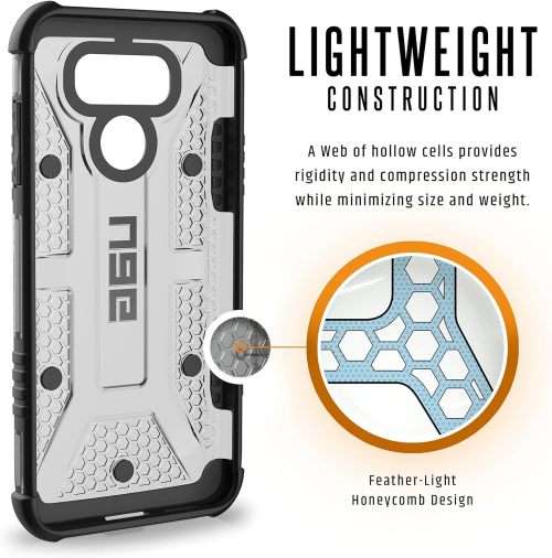 CLEARANCE SALE! UAG LG G6 Plasma Feather-Light Rugged [Ash] Military Drop Tested Phone Case