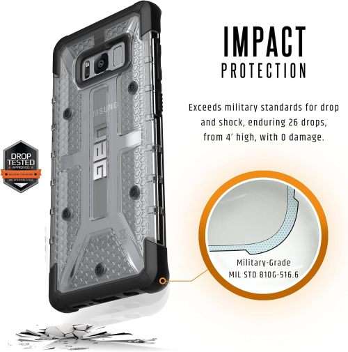 CLEARANCE SALE! UAG Samsung Galaxy S8 Plus Plasma Rugged Military Drop Tested Phone Case - Ice