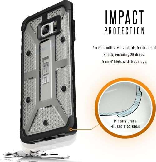 CLEARANCE SALE! UAG Samsung Galaxy S7 Edge Feather-Light Composite [ICE] Military Drop Tested Case