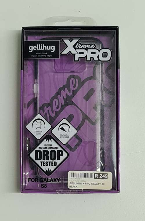 CLEARANCE SALE! Swiss Mobile gellihug Xtreme Pro Samsung S8 Drop Tested Case - Clear/Black