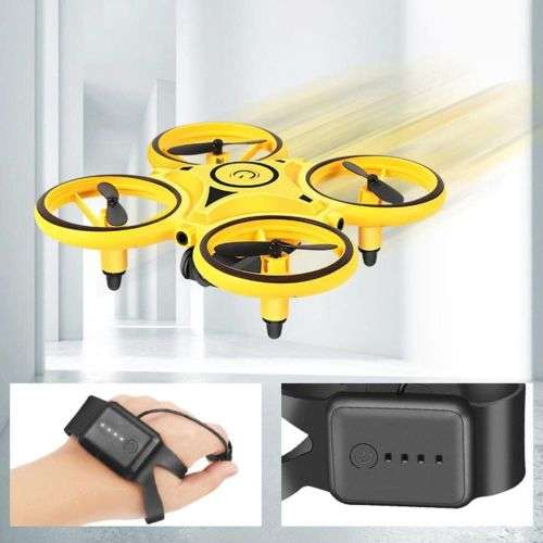 RC Quadcopter Aircraft Drone with Wrist Remote Controller