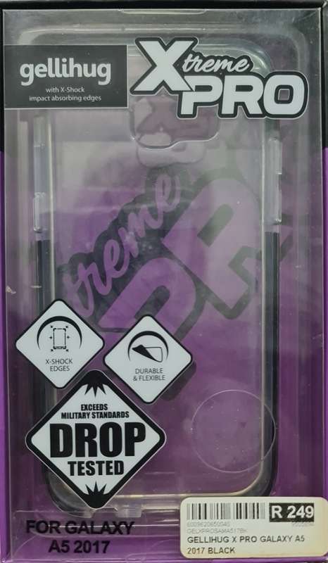 Swiss Mobile gellihug Xtreme Pro Samsung A3 2017 Drop Tested Case - Clear/Black