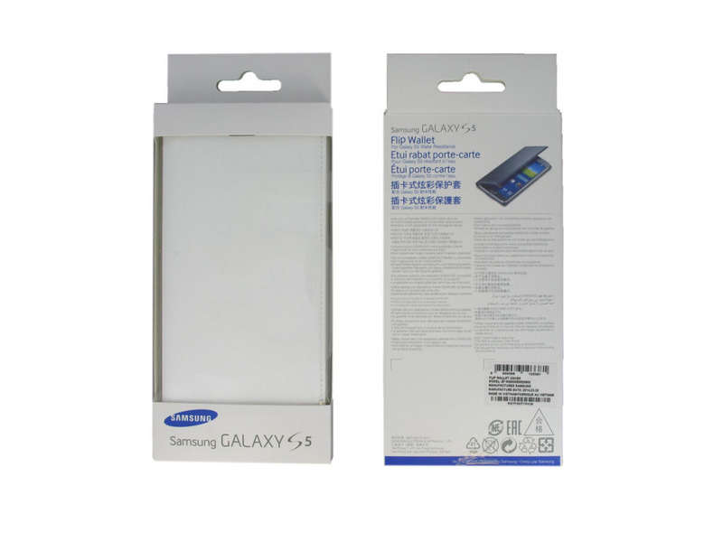 SAMSUNG GALAXY FLIP WALLET S5 - METALLIC WHITE