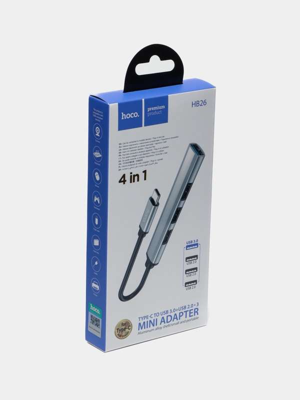 Hoco USB to USB 3.0 + USB 2.0 Adaptor - HB26