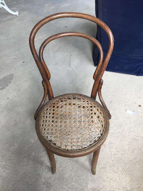 Vintage Wicker Bentwood Chair