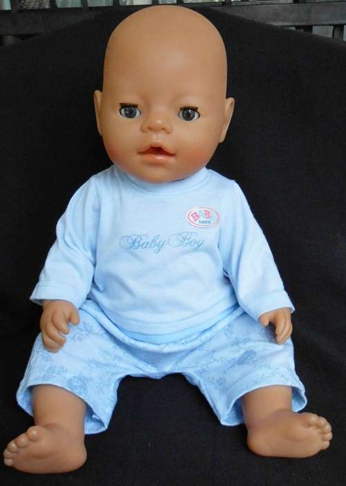 Baby Born boy doll made by Zapf Creations anatomically correct original clothes