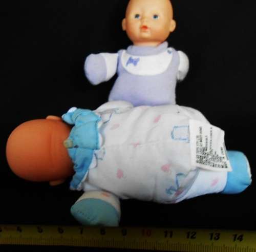 collectable Two soft baby dolls by Gi-Go toys