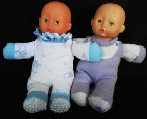 collectable Two soft baby dolls by Gi-Go toys