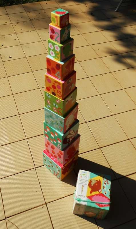 Stacking boxes educational  toy for babies from 12 months old