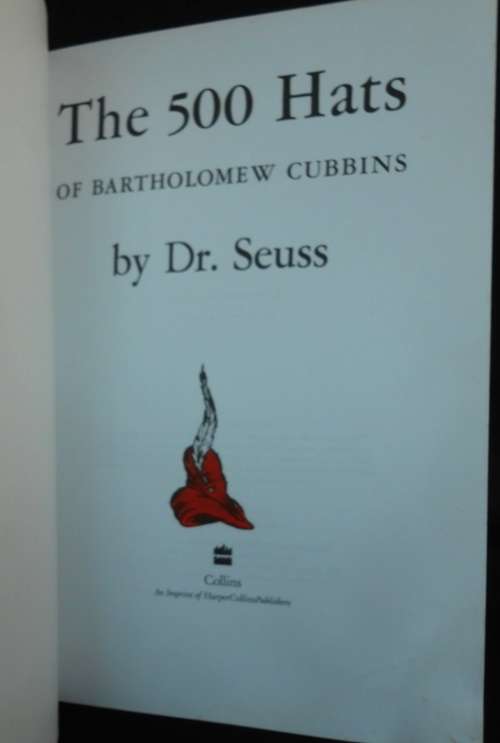 The five hundred hats of Bartholomew Cubbins by Dr Seuss