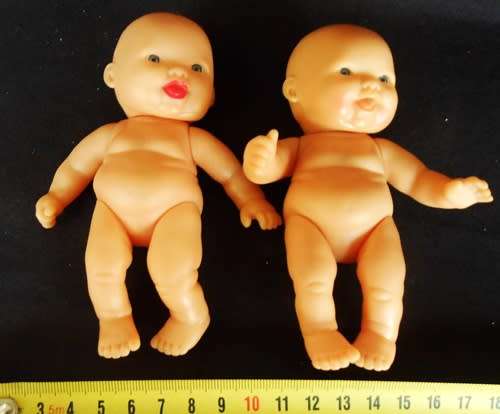 Chubby baby dolls two small dolls