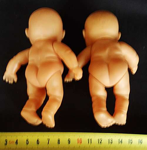 Chubby baby dolls two small dolls