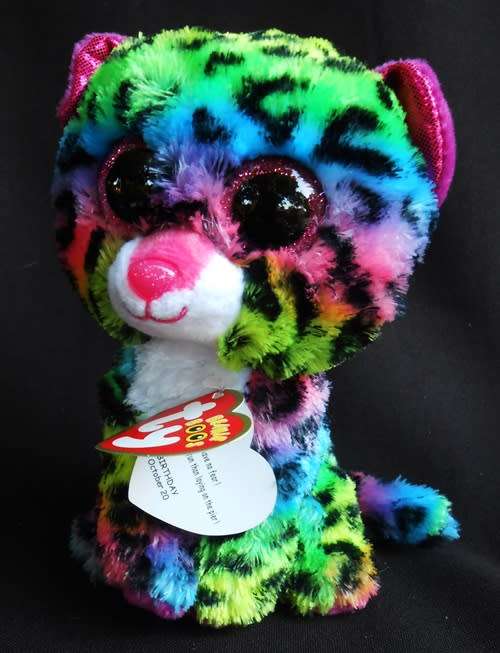 Ty Beanie Boos Dotty the multicolor leopard