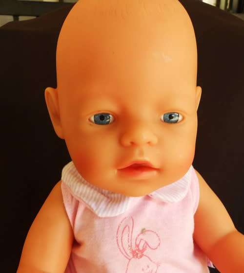 Baby Born Doll by Zapf  very good condition in original Zapf clothes with dummy