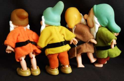 Dwarfs from Snow White made by Simba for Disney set of four figures