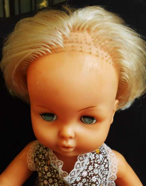 Vintage collectable First Love or Baby Love doll 40 cm damaged hair