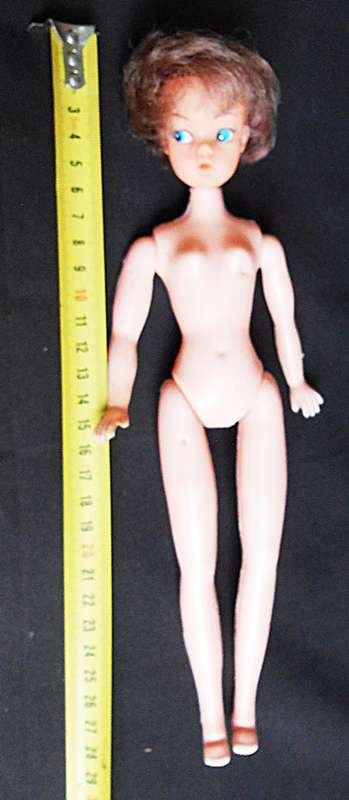 vintage 60's Sindy or Tammy Head doll on hollow hard plastic body made in Hong Kong