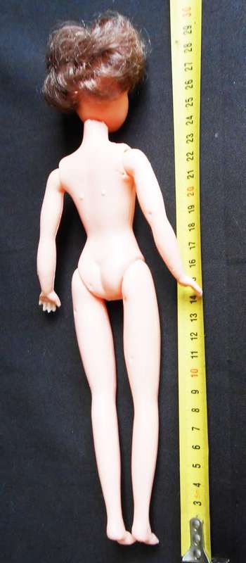 vintage 60's Sindy or Tammy Head doll on hollow hard plastic body made in Hong Kong