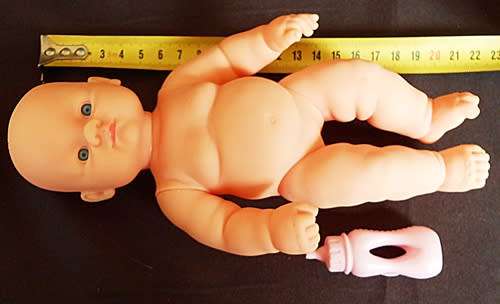 Small chubby baby doll looks like Berenguer doll with cute face Relisted  price reduced
