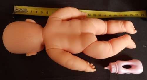 Small chubby baby doll looks like Berenguer doll with cute face Relisted  price reduced