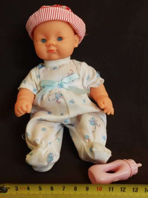 Small chubby baby doll looks like Berenguer doll with cute face Relisted  price reduced
