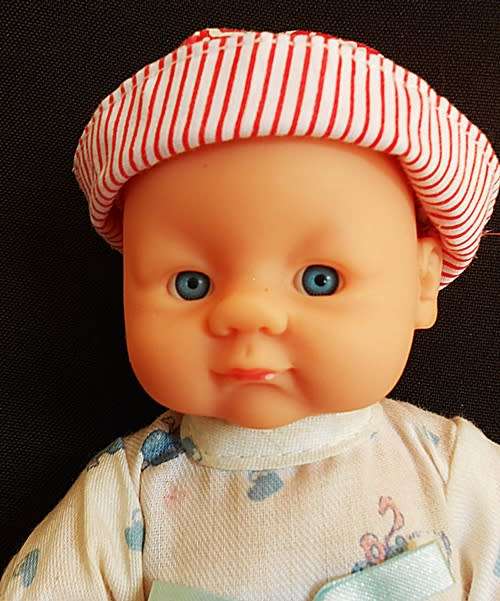 Small chubby baby doll looks like Berenguer doll with cute face Relisted  price reduced