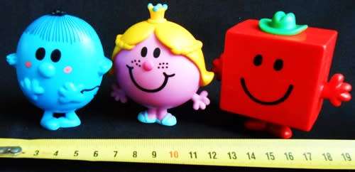 Collectable Mr Men Figures made for Mcdonalds