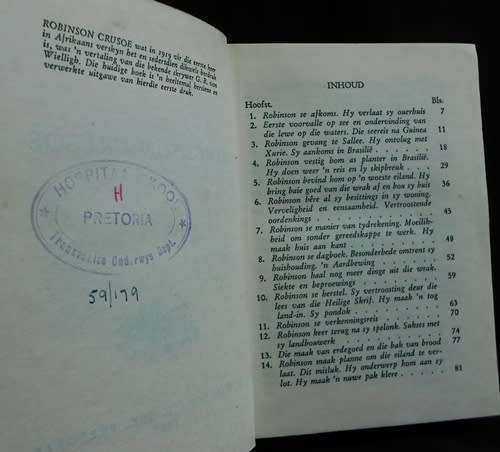 Robinson Crusoe deur Daniel Defoe  Die Libri reeks XV