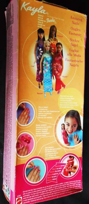 collectable Mattel Barbie Kayla Amazing Nails Doll 2001 NRFB