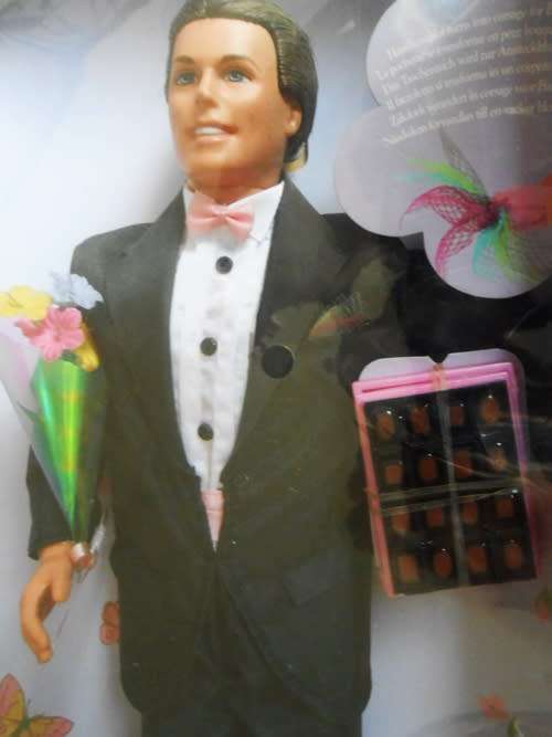 Ken Doll Flower Surprise Barbie s friend ready for valentines day N I B