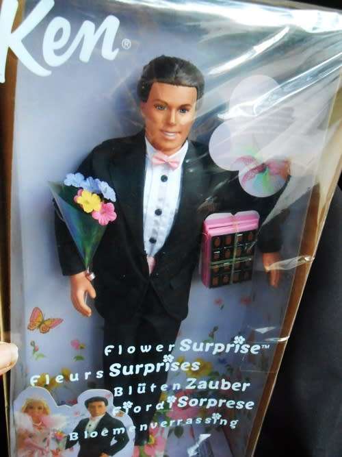 Ken Doll Flower Surprise Barbie s friend ready for valentines day N I B