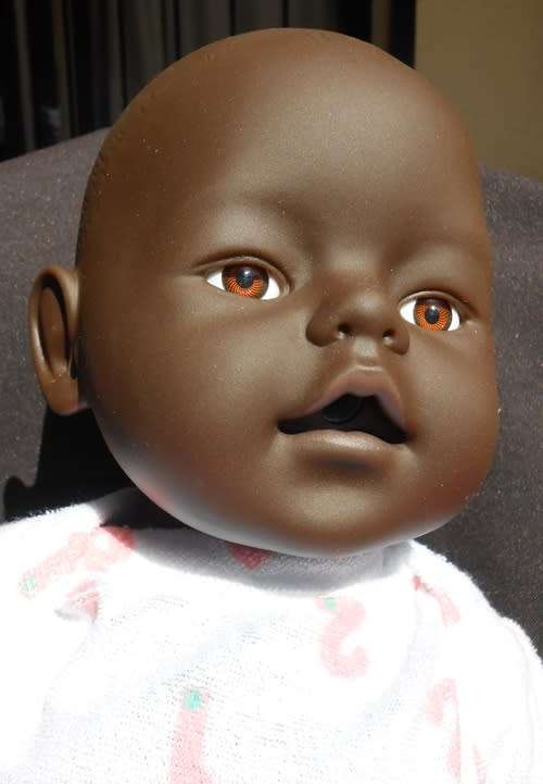beautiful african baby doll 43 cm looks like simba baby born doll