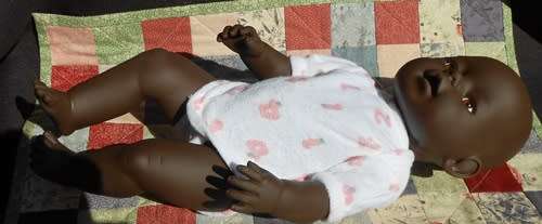 beautiful african baby doll 43 cm looks like simba baby born doll